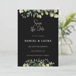 Faire-part de mariage noir