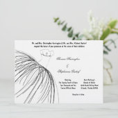 Faire-part de mariage noir 7x5 (Debout devant)