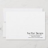 Faire-part de mariage noir 7x5 (Dos)