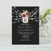 Faire-part de mariage noir Bourgogne (Debout devant)