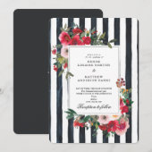 Faire-part de mariage Noir Caviar (Devant / Derrière)