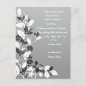 Faire-part de mariage noir et blanc (Devant)