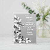 Faire-part de mariage noir et blanc (Debout devant)