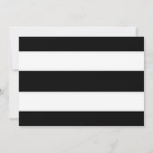 Faire-part de mariage noir et blanc moderne pour a (Dos)