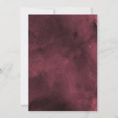 Faire-part de mariage noir et or de Bourgogne (Dos)