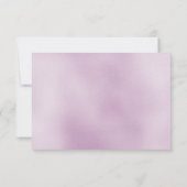 faire-part de mariage noir pourpre (Dos)