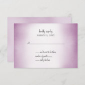 faire-part de mariage noir pourpre (Devant / Derrière)