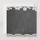 Faire-part de mariage noir rustique de cru de (Dos)