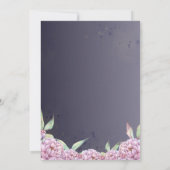 Faire-part de mariage noir simple (Dos)