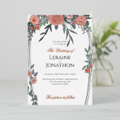Faire-part de mariage non précipité (Debout devant)