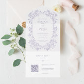 Faire-part de mariage Norwich avec carte RSVP