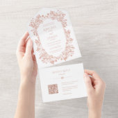 Faire-part de mariage Norwich avec carte RSVP (Déchirure)