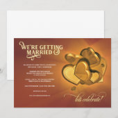 Faire-Part de Mariage Nous Nous Marions (V3) (Devant / Derrière)