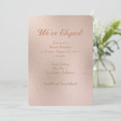 Faire-part de mariage 'Nous nous sommes enfuis' à  (Debout devant)