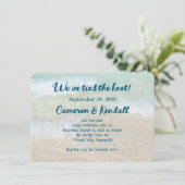 Faire-part de mariage Nous sommes mariés avec un f (Debout devant)