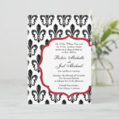 Faire-part de mariage| Nouvelle-Orléans| Rouge (Debout devant)