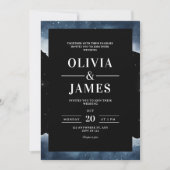 Faire-part de mariage Nuit étoilée, Ciel nocturne  (Devant)