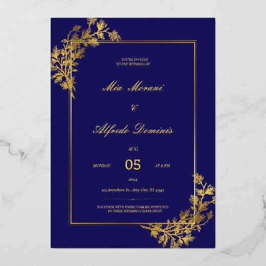 Faire-part de mariage numérique (Recto)