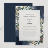 Faire-part de mariage numérique pour lieu élégant (Devant / Derrière)