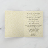 Faire-part de mariage nuptiale catholique traditio (Intérieur)