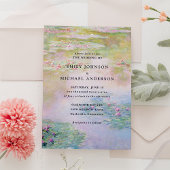 Faire-part de mariage Nymphéas de Monet
