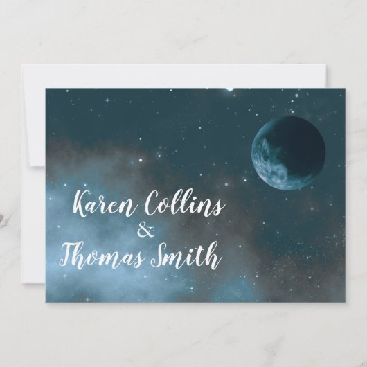 Faire-Part de Mariage Observation des Étoiles à la (Dos)