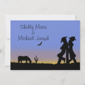 Faire-part de mariage occidentale (Dos)