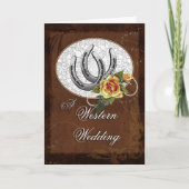 Faire-part de mariage occidentale (Devant)