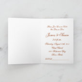 Faire-part de mariage occidentale (Intérieur)