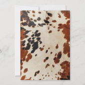 Faire-part de mariage occidentale (Dos)