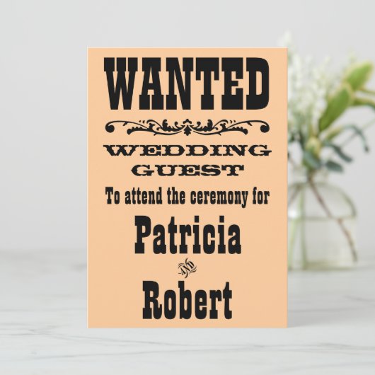 Faire-part de mariage occidentale (Debout devant)