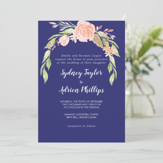 Faire-part de mariage officiel de la Marine de la (Debout devant)