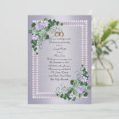Faire-part de mariage officiel des Roses de lavand (Debout devant)
