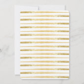 Faire-part de mariage officiel Gold & Black (Dos)