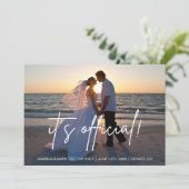 Faire-part de Mariage Officiel pour Mariage en Elo (Debout devant)