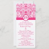 Faire-part de mariage Oiseau de l'amour Rose framb (Devant)