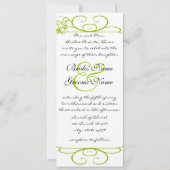 Faire-part de mariage Oiseaux d'amour Vert pomme (Devant)