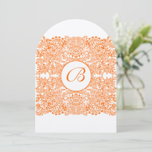 Faire-part de mariage Oiseaux de l'amour Orange Co