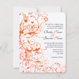 Faire-Part de Mariage Oiseaux & Tourbillons