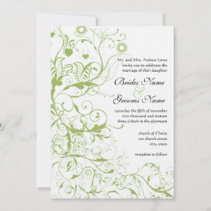 Faire-part de mariage Oiseaux & Tourbillons #17