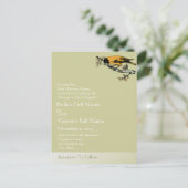 Faire-part de mariage Oiseaux vintages (Debout devant)