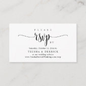 Faire-part de mariage Online RSVP, Script de calli (Devant)