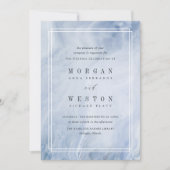 Faire-part de mariage Opal Bleu (Devant)