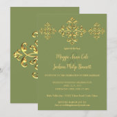 Faire-part de mariage or (Devant / Derrière)