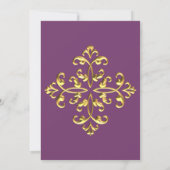 Faire-part de mariage or (Dos)