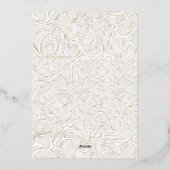 Faire-part de mariage or (Verso)