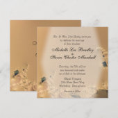 Faire-part de mariage Or Antique (Devant / Derrière)