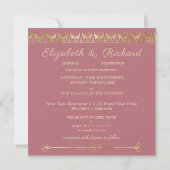 Faire-part de mariage Or de luxe (Dos)