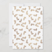 Faire-part de mariage or et blanc (Dos)