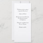 Faire-part de mariage or et noir (Dos)